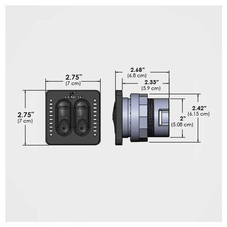 Lenco LED Two-Piece Indicator Switch with Pigtail for Single Actuator Systems