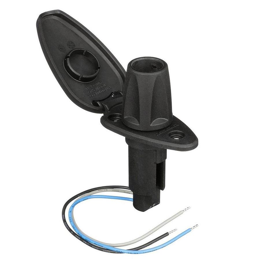 Attwood 910T Series Teardrop Base 3-Pin Black Composite Cover