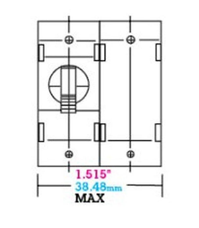 Newmar 30 Amp Double Pole Breaker W/ Black Throw