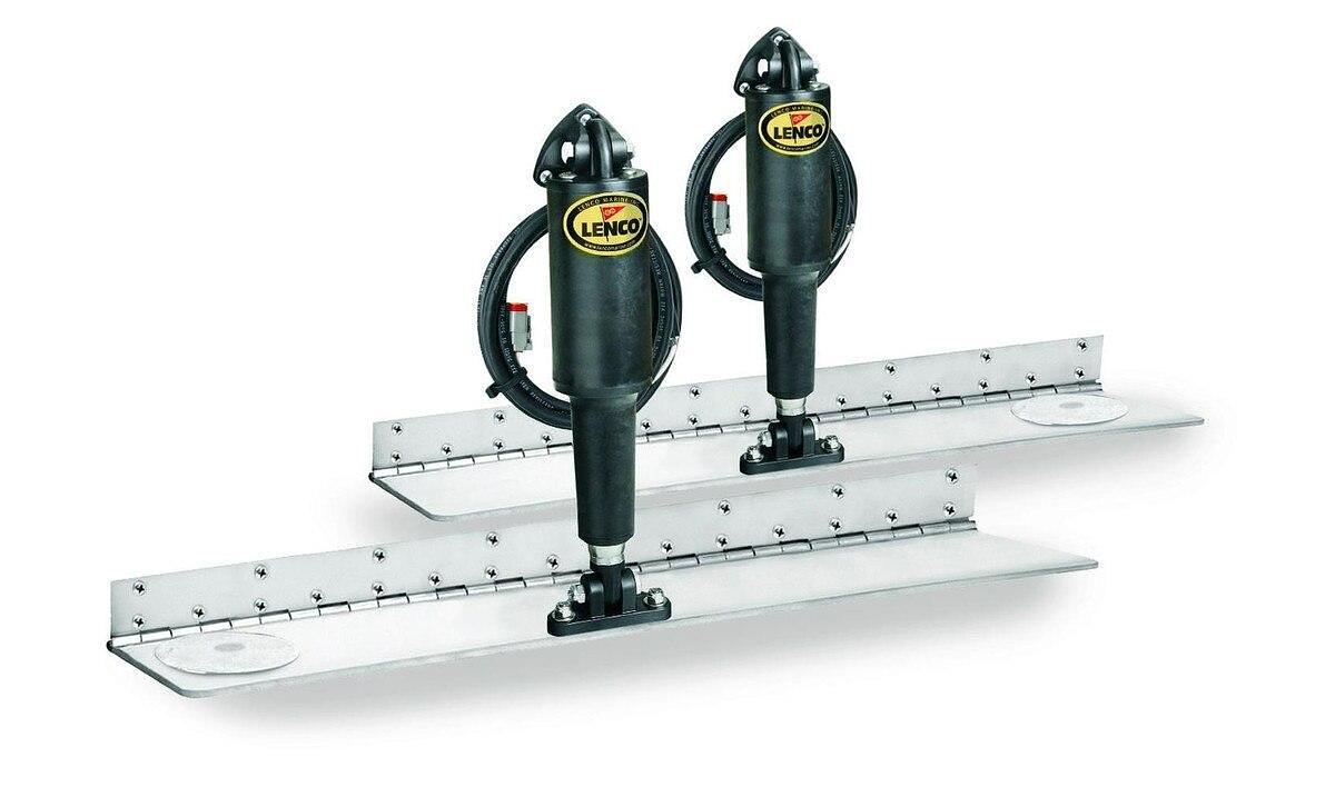 Lenco 4inx30in Hybrid Trim Tab Kit 12V