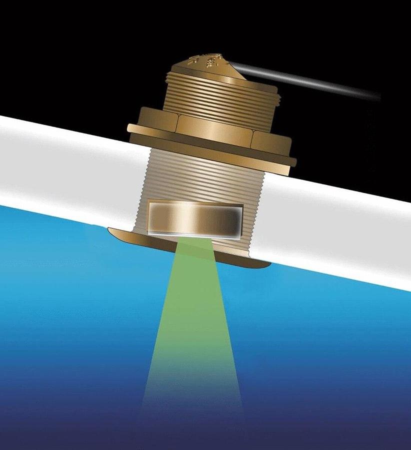 Raymarine B175MW 1Kw 20Deg Tilt Wide Beam CHIRP Thru Hull