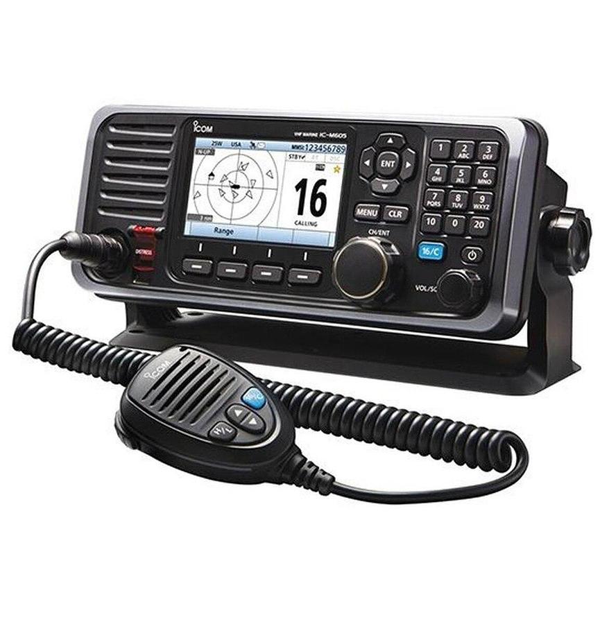 Icom M605 25W VHF AIS Rear Mic Connector