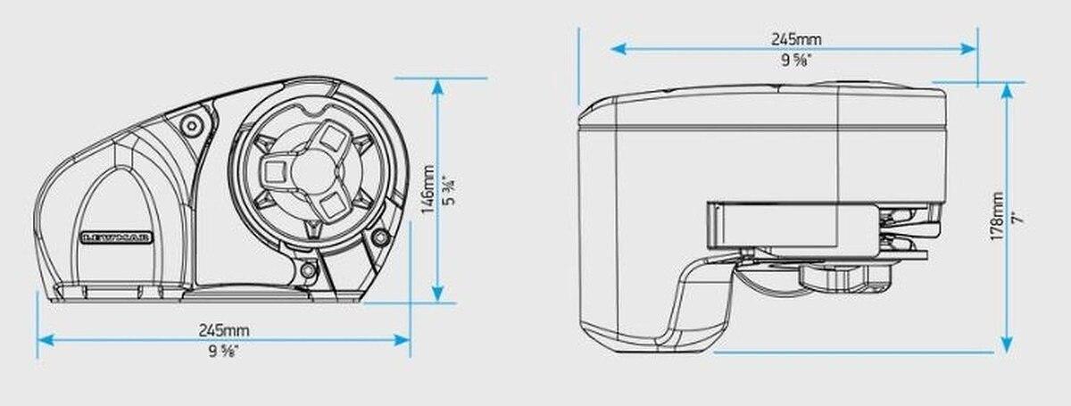 Lewmar Profish 700 Free Fall Windlass W/ Rocker & Contactor 12v