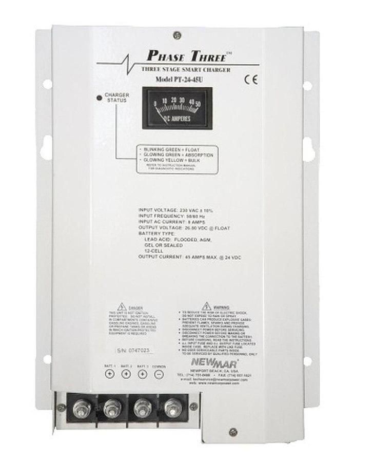 Newmar PT-24-45U 24v 45 Amp Charger 115/230V Input