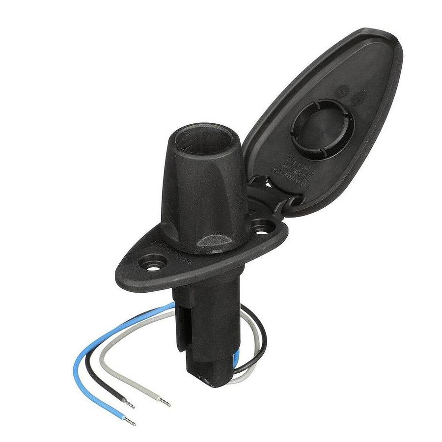 Attwood 910T Series Teardrop Base 3-Pin Black Composite Cover