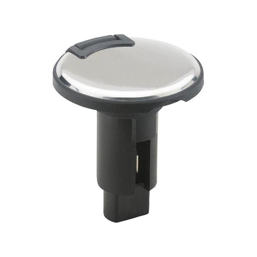 Attwood 910R Series Round Base 3-Pin Over Mold 306 Stainless Steel Black Cover