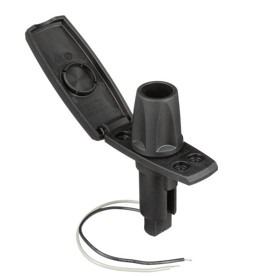 Attwood 910V Series Rectangle Base 2-Pin Black Composite Cover
