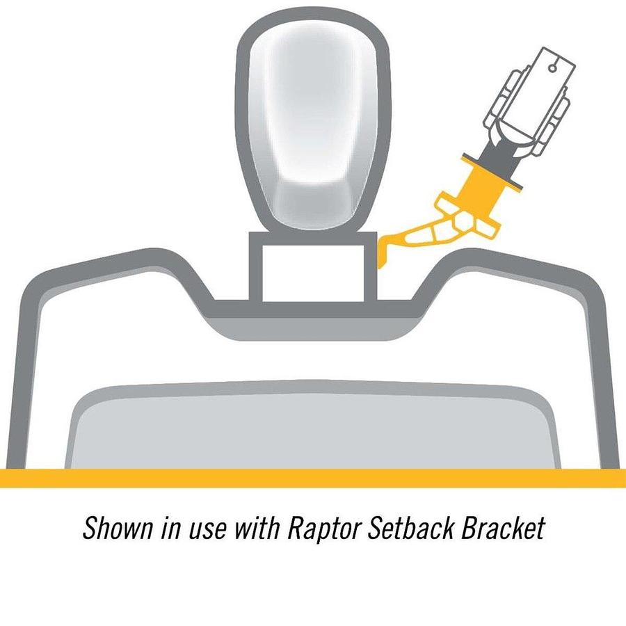 Minn Kota P54 White Jack Plate Adapter for Raptor Port 5in Setback 4in Rise