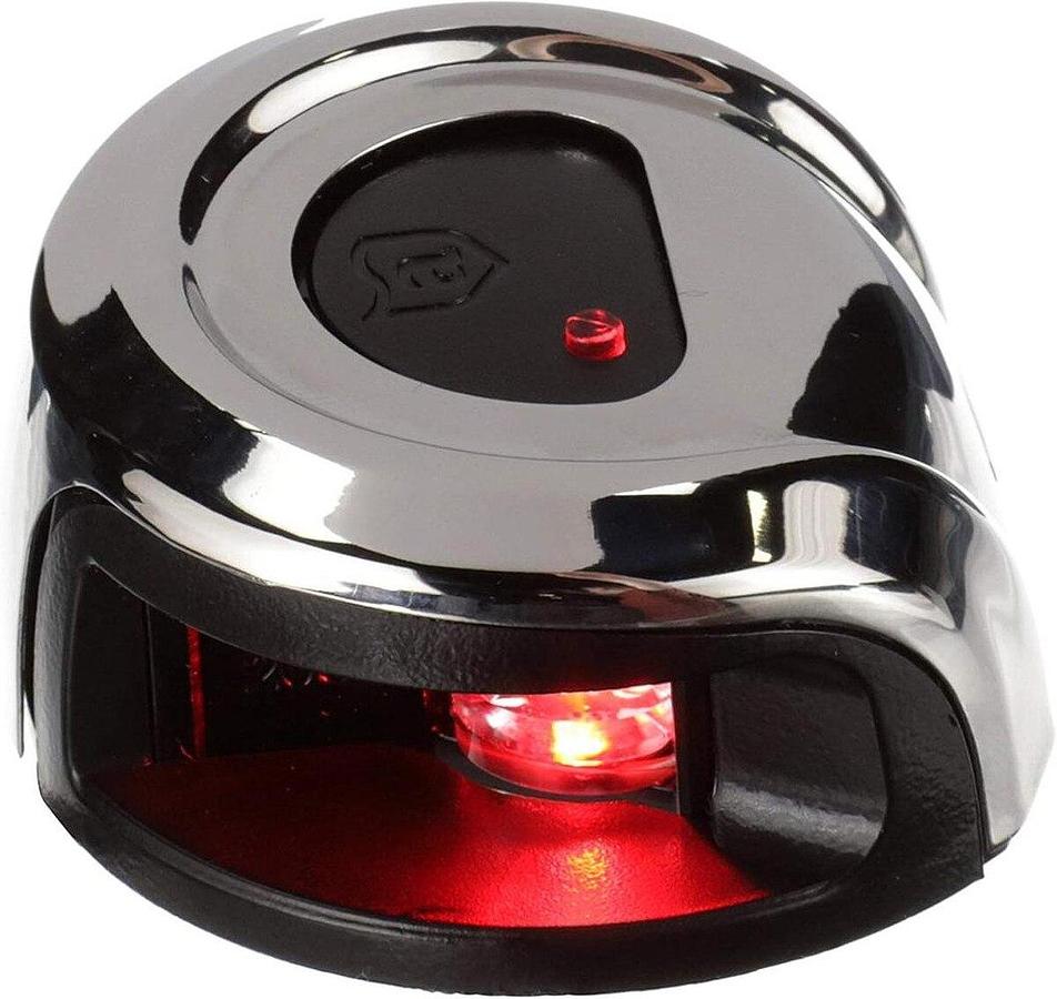 Attwood LightArmor Deck Mount LED Navigation Light 2NM Stainless Steel Red