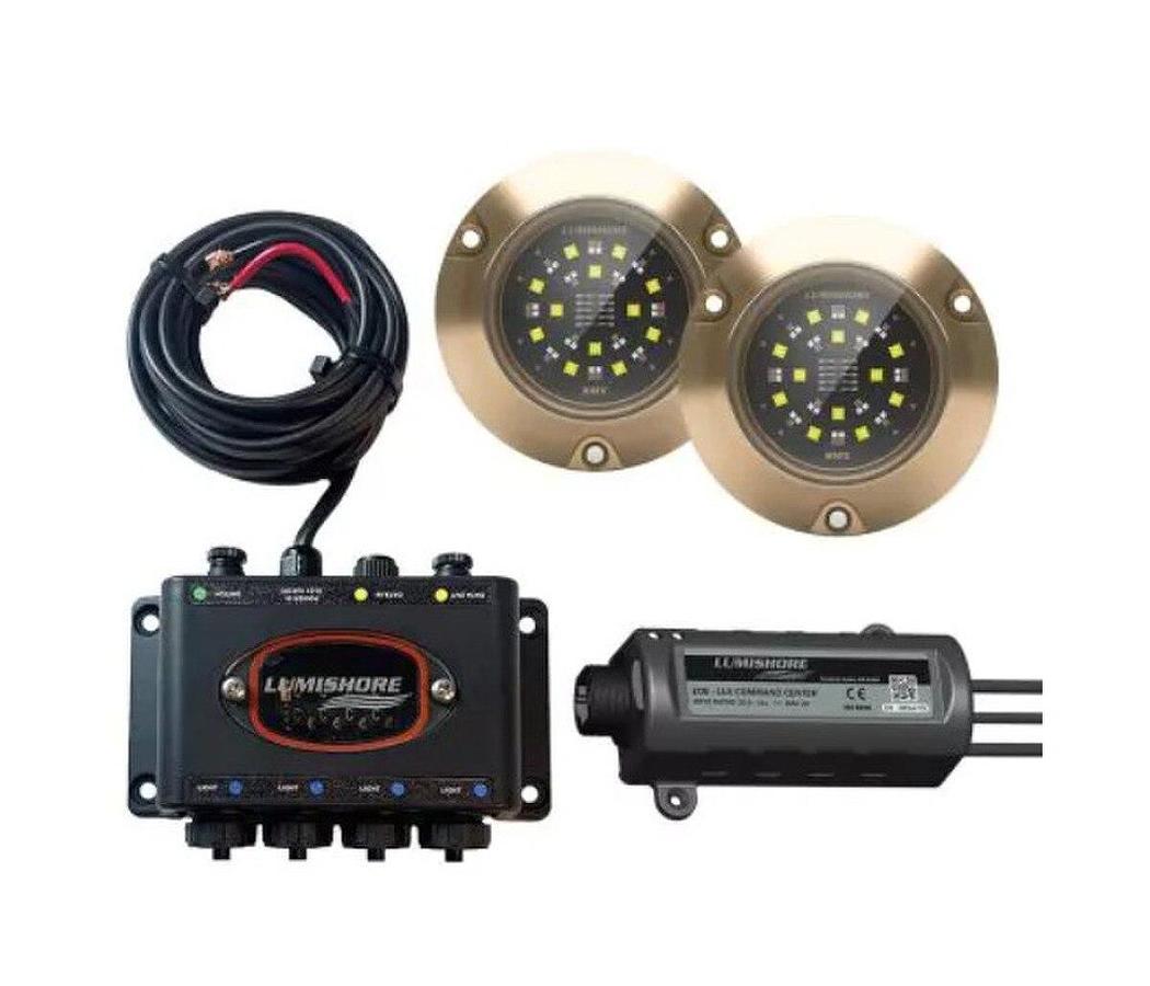 Lumishore LUX SMX154 Set 2 Lights, Hub and LUX Command Center