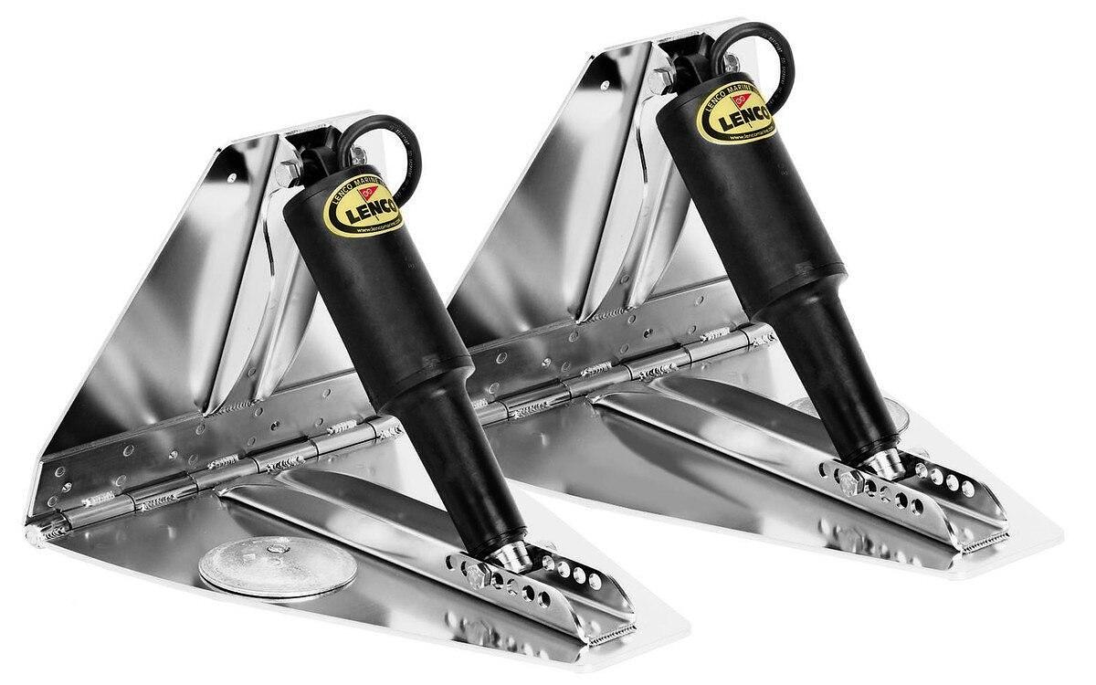 Lenco 14inx12in High Performan Trim Tab Kit 12v Requires Switch