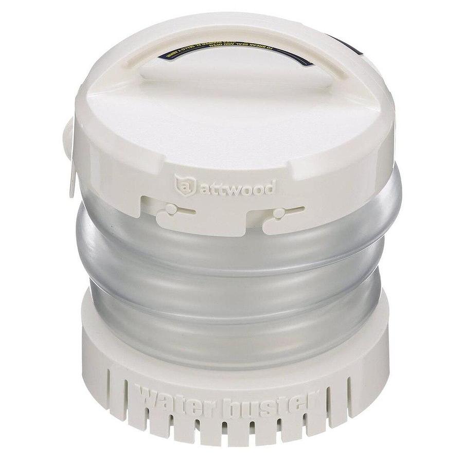 Attwood WaterBuster Portable Pump 200 GPH, 125GPH at 2ft Head, Max Head 4ft
