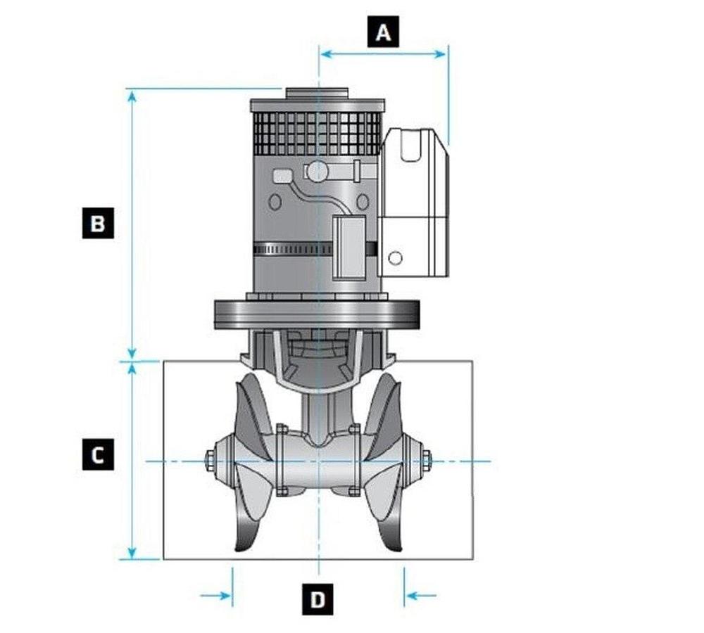 Lewmar 250TT8.0Kw 11HP Gen2 24v Bow Thruster