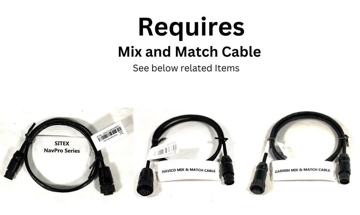 Echonautics CB131MA600 600w 80-130kHz Medium CHIRP Bronze Thru-Hull