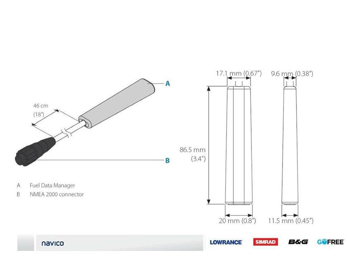 Lowrance Fuel Data Manager NMEA 2000