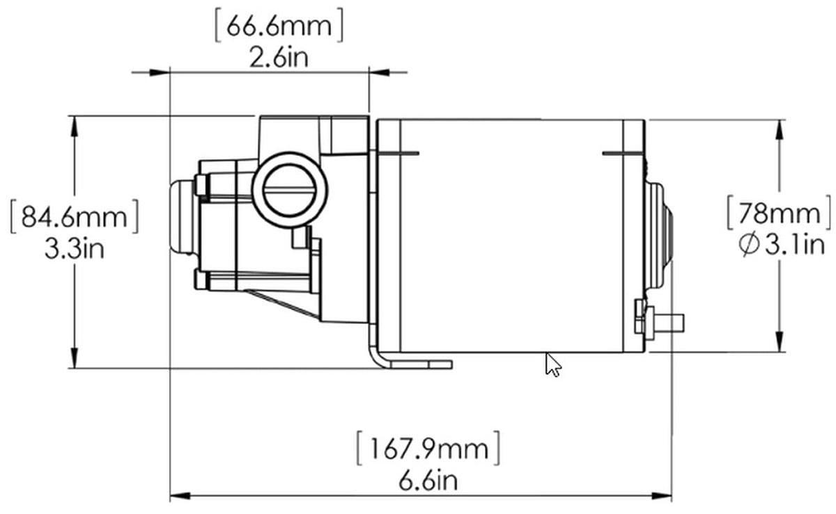 Simrad PUMP-4 MKII 12v Reversible Hydraulic Pump 17.7 - 58.5cui