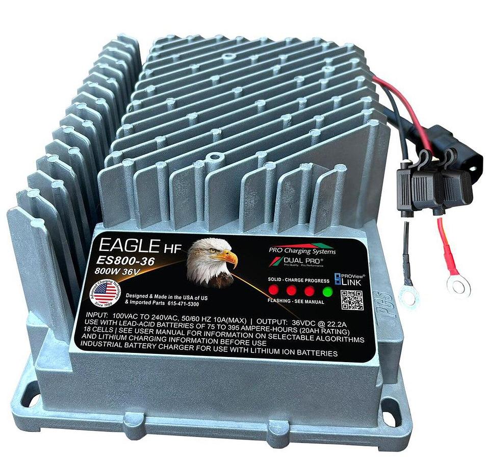 Dual Pro Eagle Performance ES800 36v Battery Charger 1 Bank 22 Amps