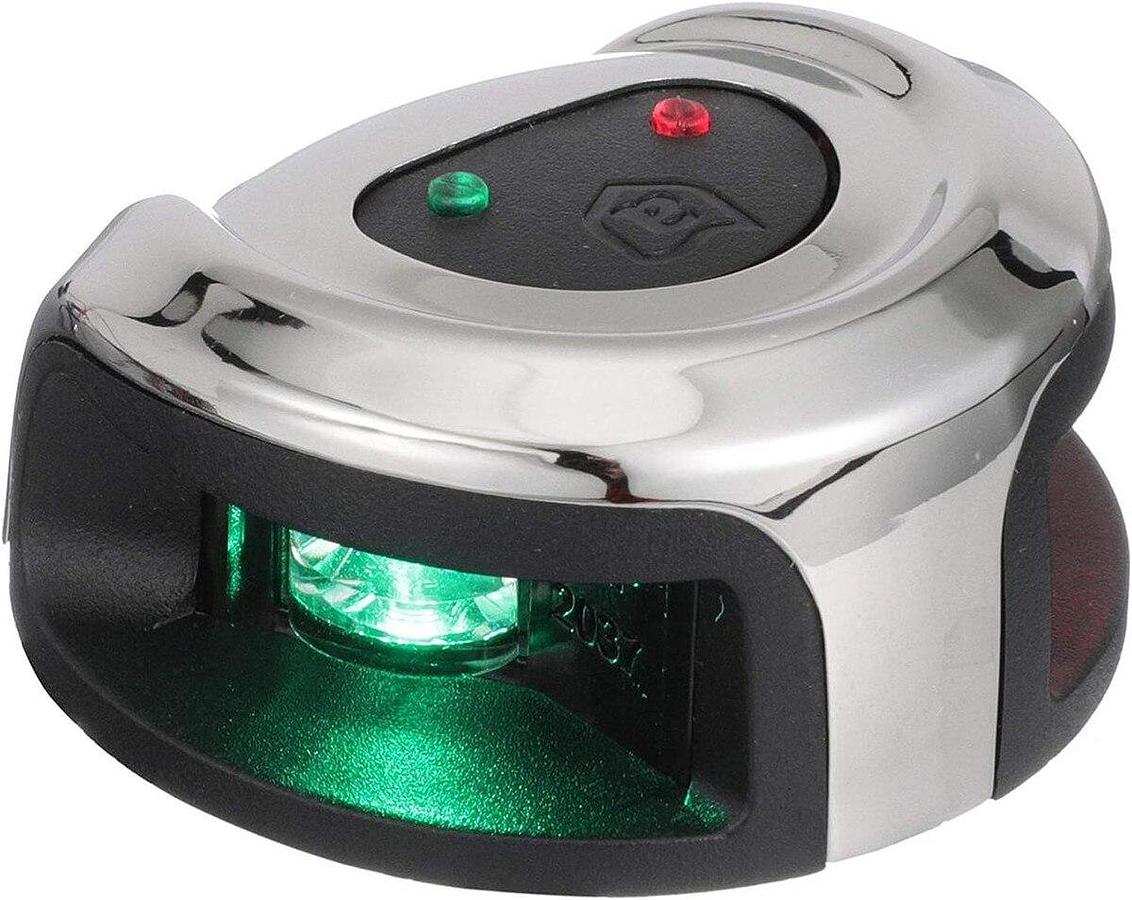 Attwood LightArmor Deck Mount LED Navigation Light 2NM Stainless Steel Bi-Color