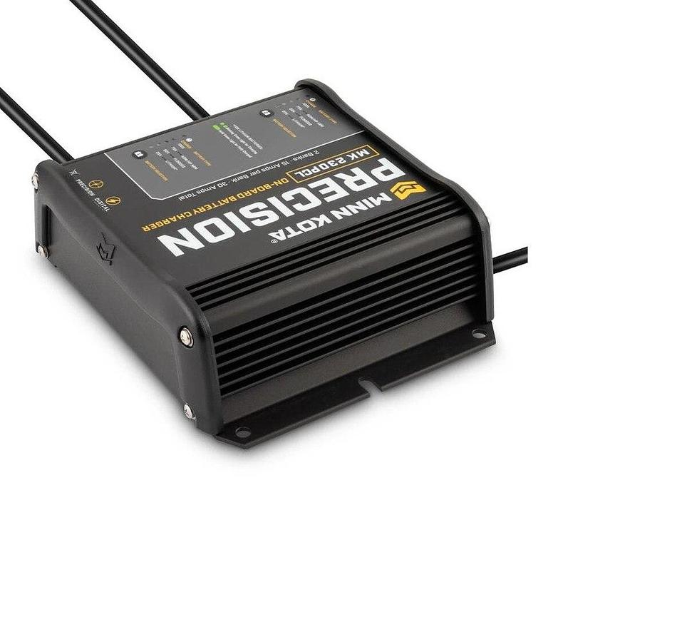 Minn Kota MK230PCL Precision Charger 2 Bank 15 Amps With 8.5ft AC Power Cable