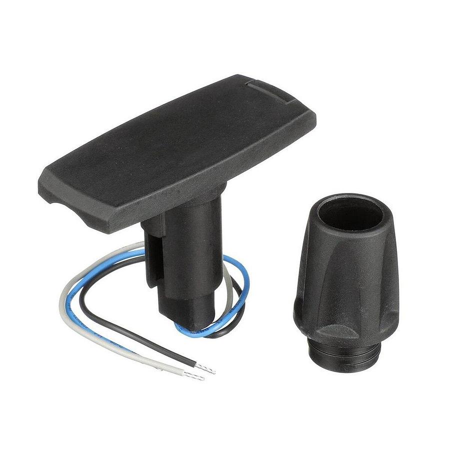 Attwood 910V Series Rectangle Base 3-Pin Black Composite Cover