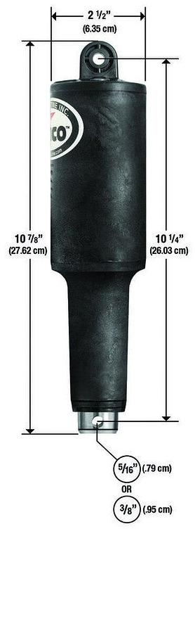 Lenco 2 1/4in Stroke XDS Actuator 5/16in x 3/8in 12v