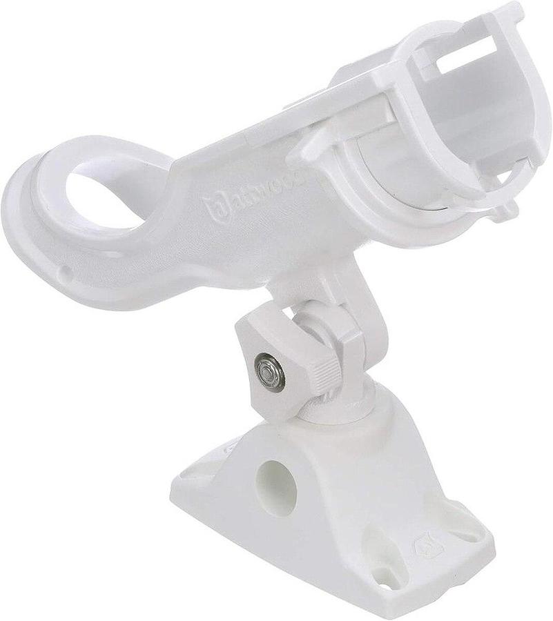 Attwood Heavy Duty Adjustable White Rod Holder with Combo Mount
