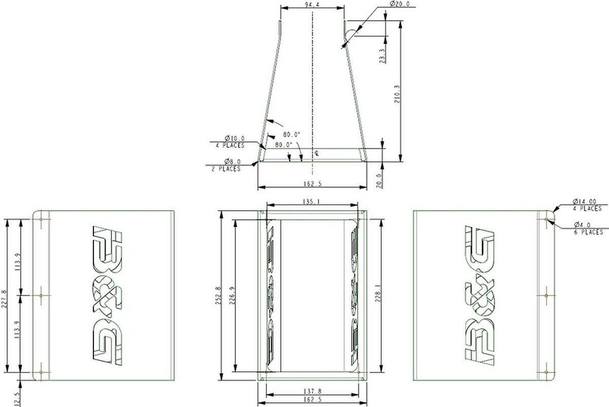 B & G Mast Bracket for Nemesis 9