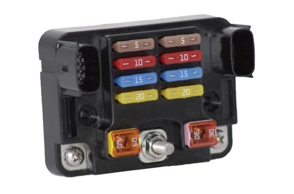 EGIS Fuse Block ATO/JCase 8+2, M6 In With Cover Fuses Sold Separately