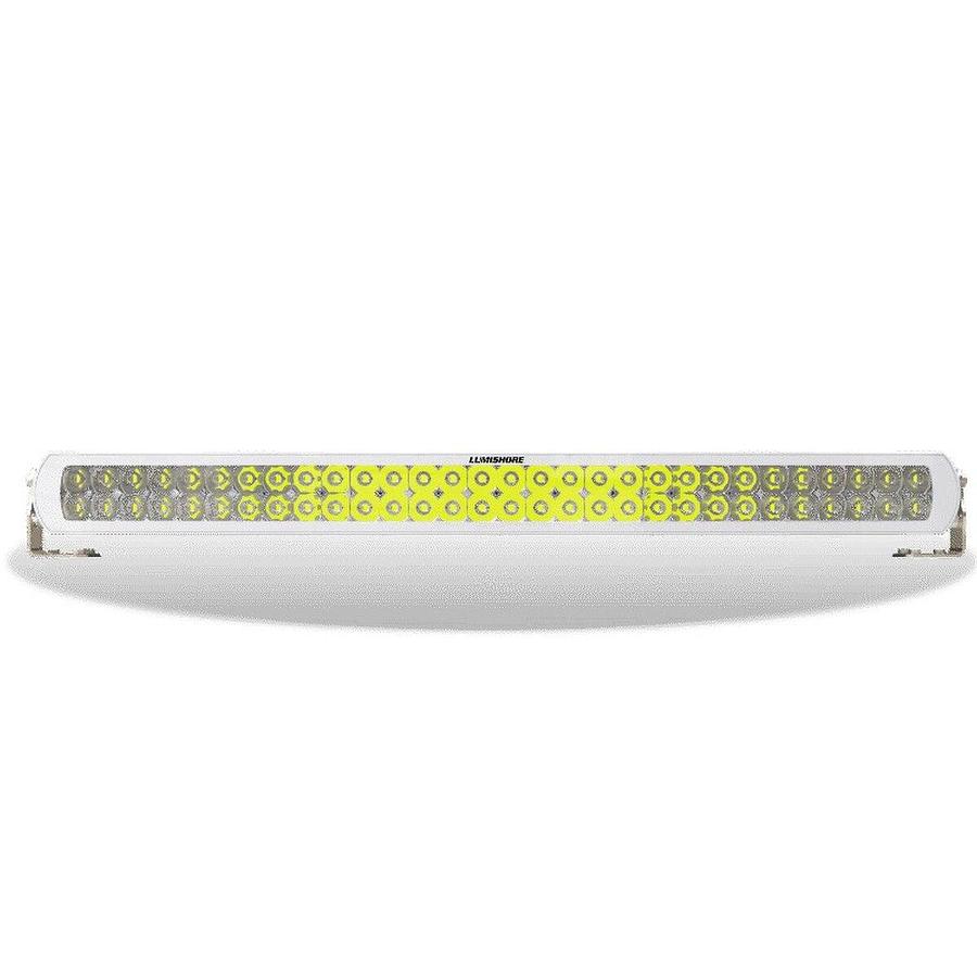 Lumishore 30in Curved Lightbar White LED, White Housing 12/24vDC