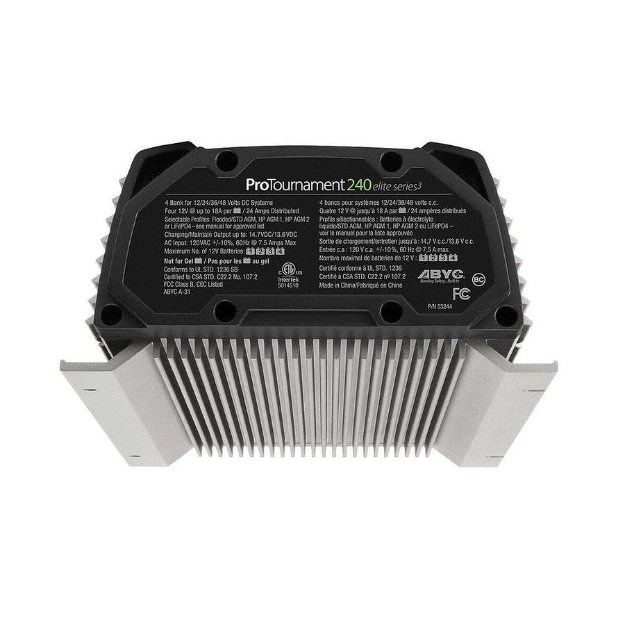 ProMariner ProTournament 240 24 Amp Battery Charger 12/24/36/48v 4 Bank 120v Input