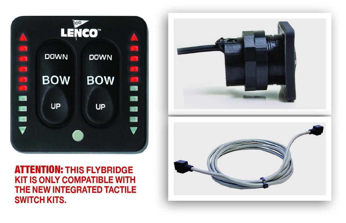 Lenco LED Flybridge Key Pad With 20ft Shielded Harness For Use with 15169-001