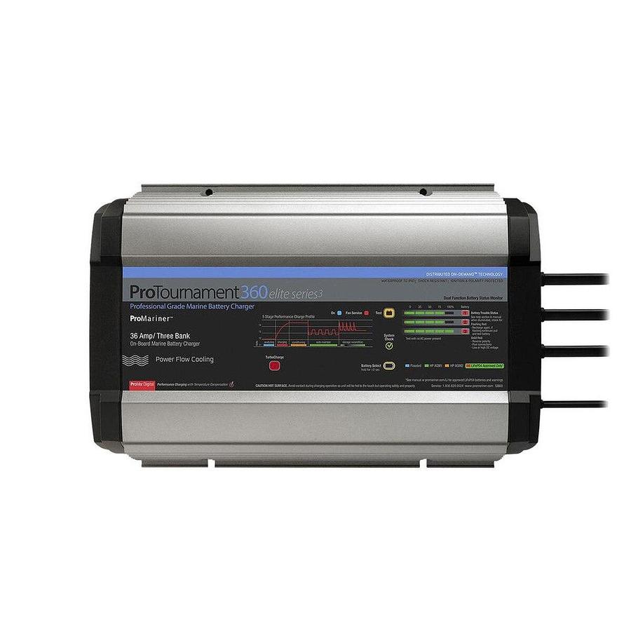 ProMariner ProTournament 360 36 Amp Battery Charger 12/24v 2 Bank 120v Input