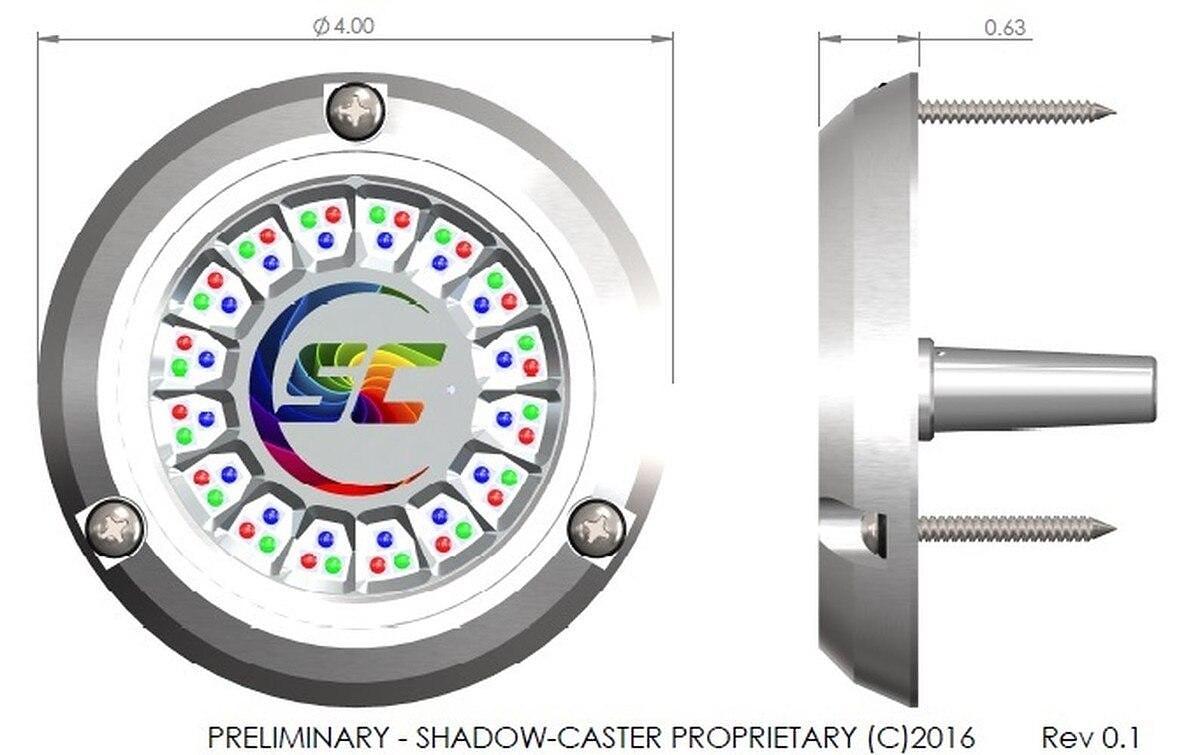 Shadow Caster SCR24 Underwater LED Light Bimini Blue