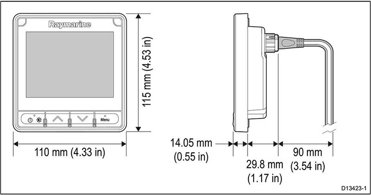 Raymarine i70S Multifunction Instrument Display