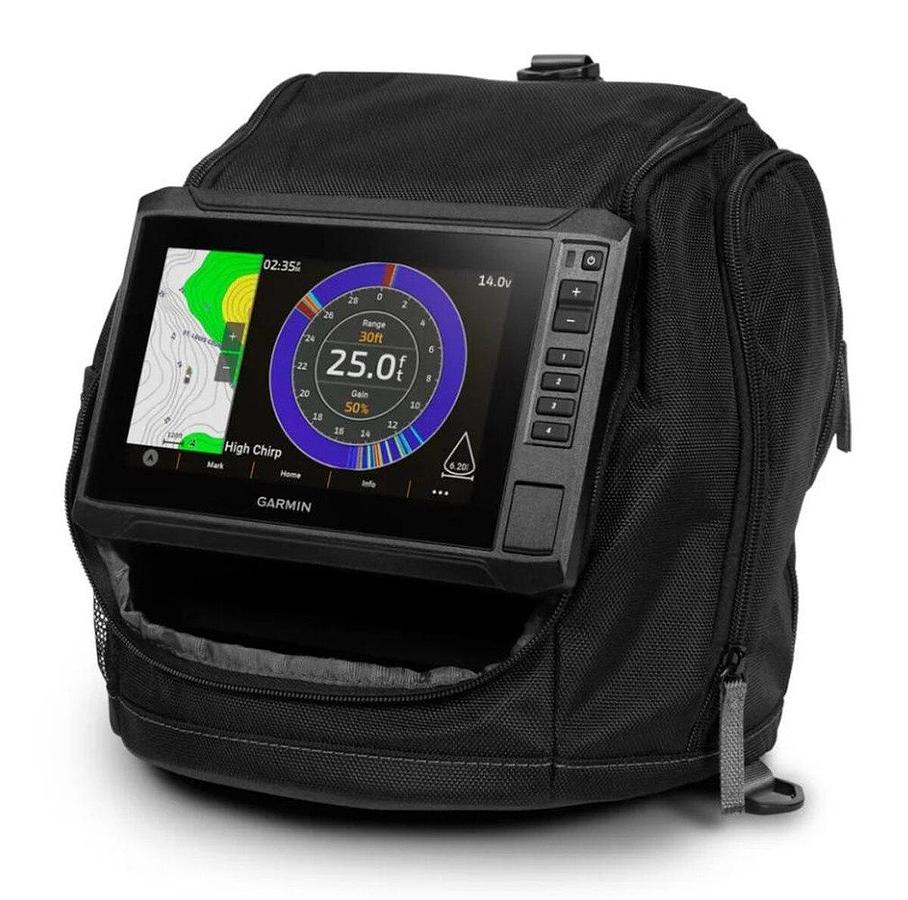 Garmin ECHOMAP UHD2 73sv Ice Bundle With GT10HN-IF GN+ US Inland