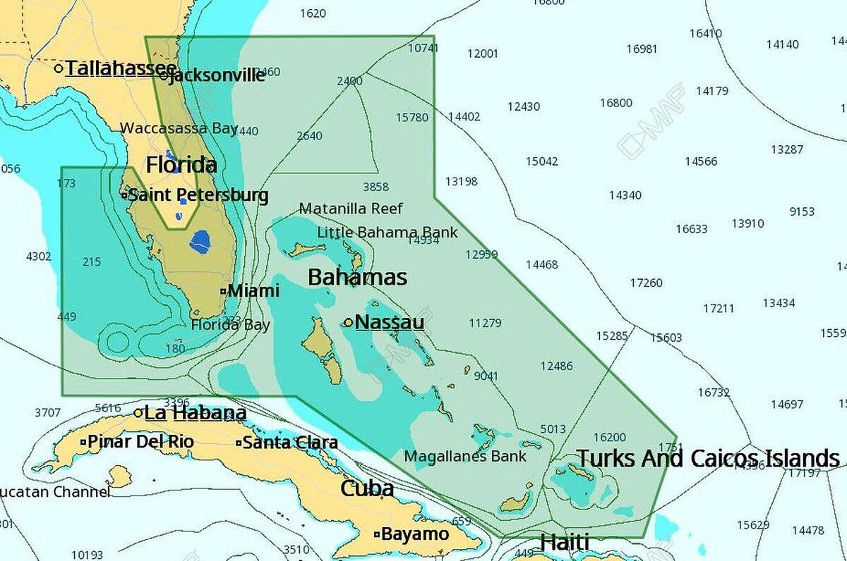 C-MAP M-NA-D943 4D Local Florida And The Bahamas