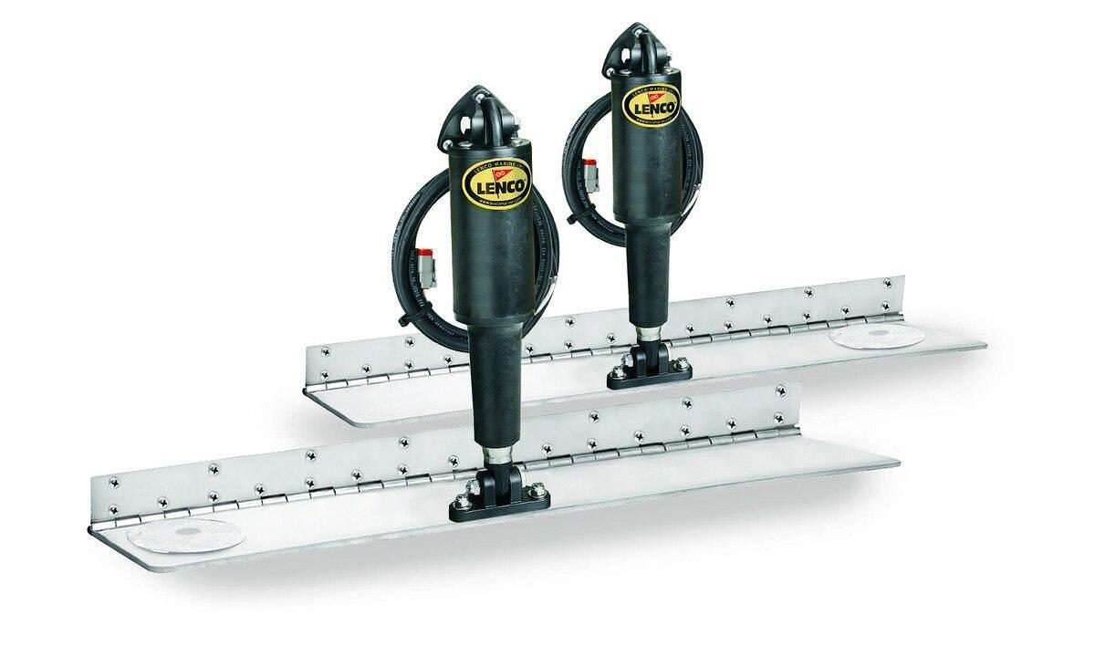 Lenco 4inx18in Hybrid Trim Tab Kit 12V