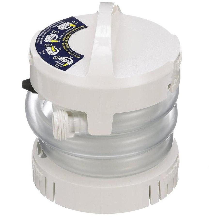 Attwood WaterBuster Portable Pump 200 GPH, 125GPH at 2ft Head, Max Head 4ft
