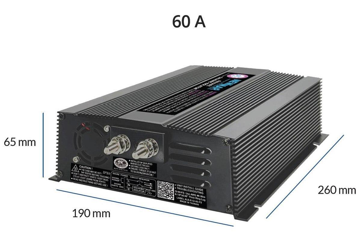 Newmar GI-60-FS 60A Galvanic Isolator with Fail Safe
