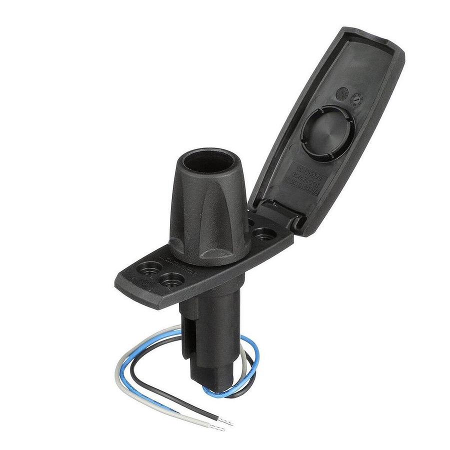Attwood 910V Series Rectangle Base 3-Pin Black Composite Cover