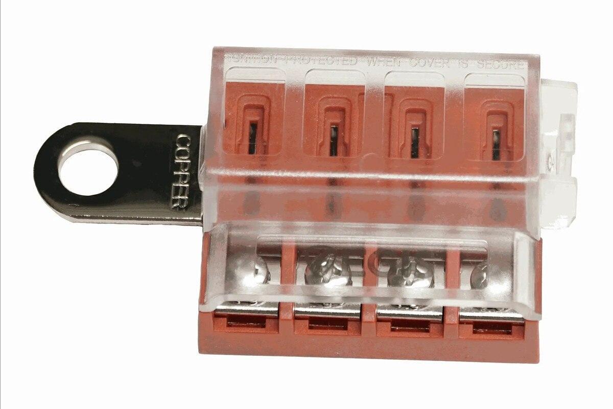 EGIS RT Battery Terminal Mount Fuse Block 4 Circuit