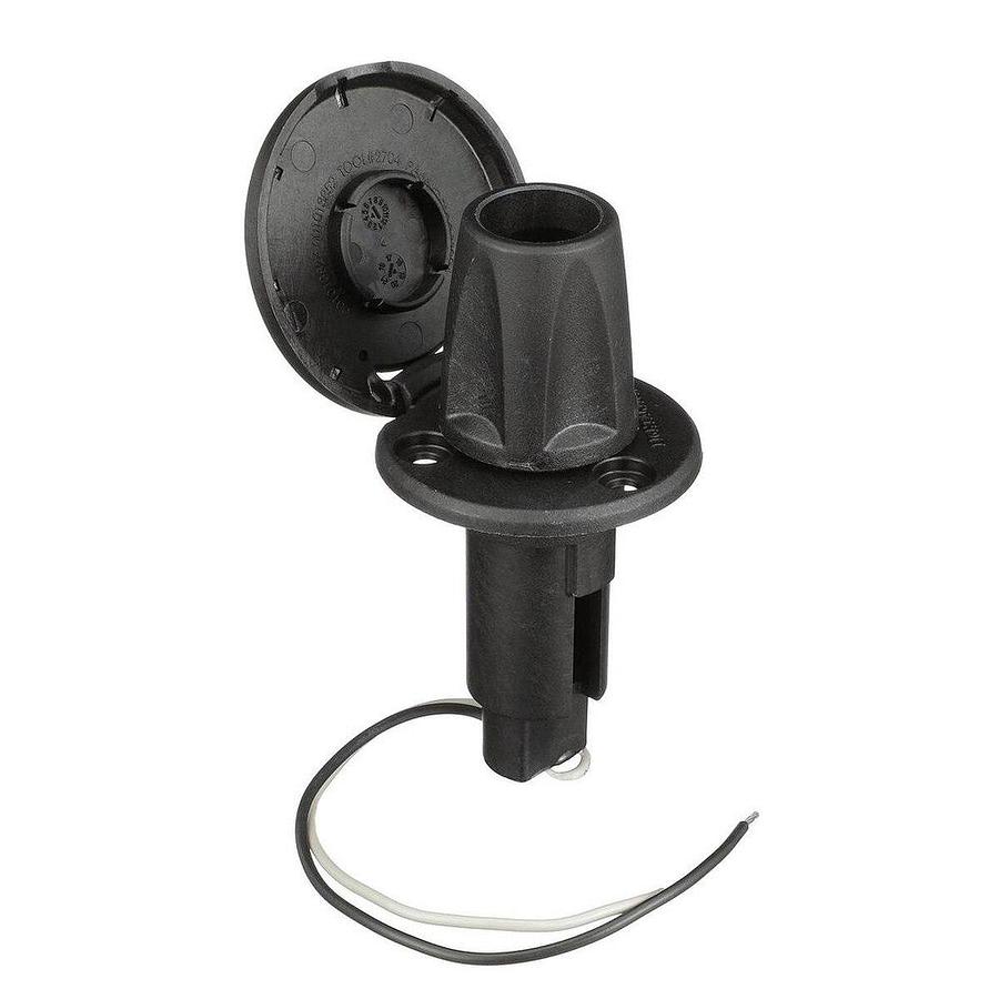 Attwood 910R Series Round Base 2-Pin Over Mold 306 Stainless Steel Black Cover