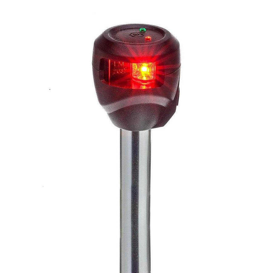 Attwood LightArmor Bi-Color 10in Straight Locking Collar Pole 3-Pin LED with Task Light