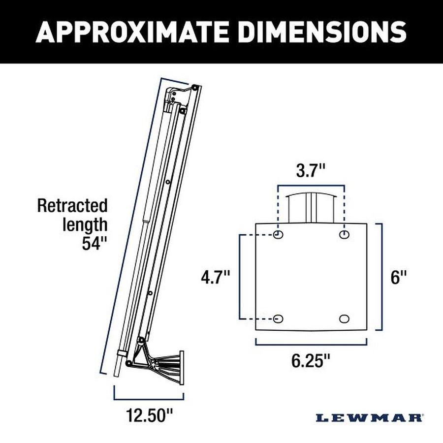 Lewmar Vector 7ft White Manual Shallow Water Anchor