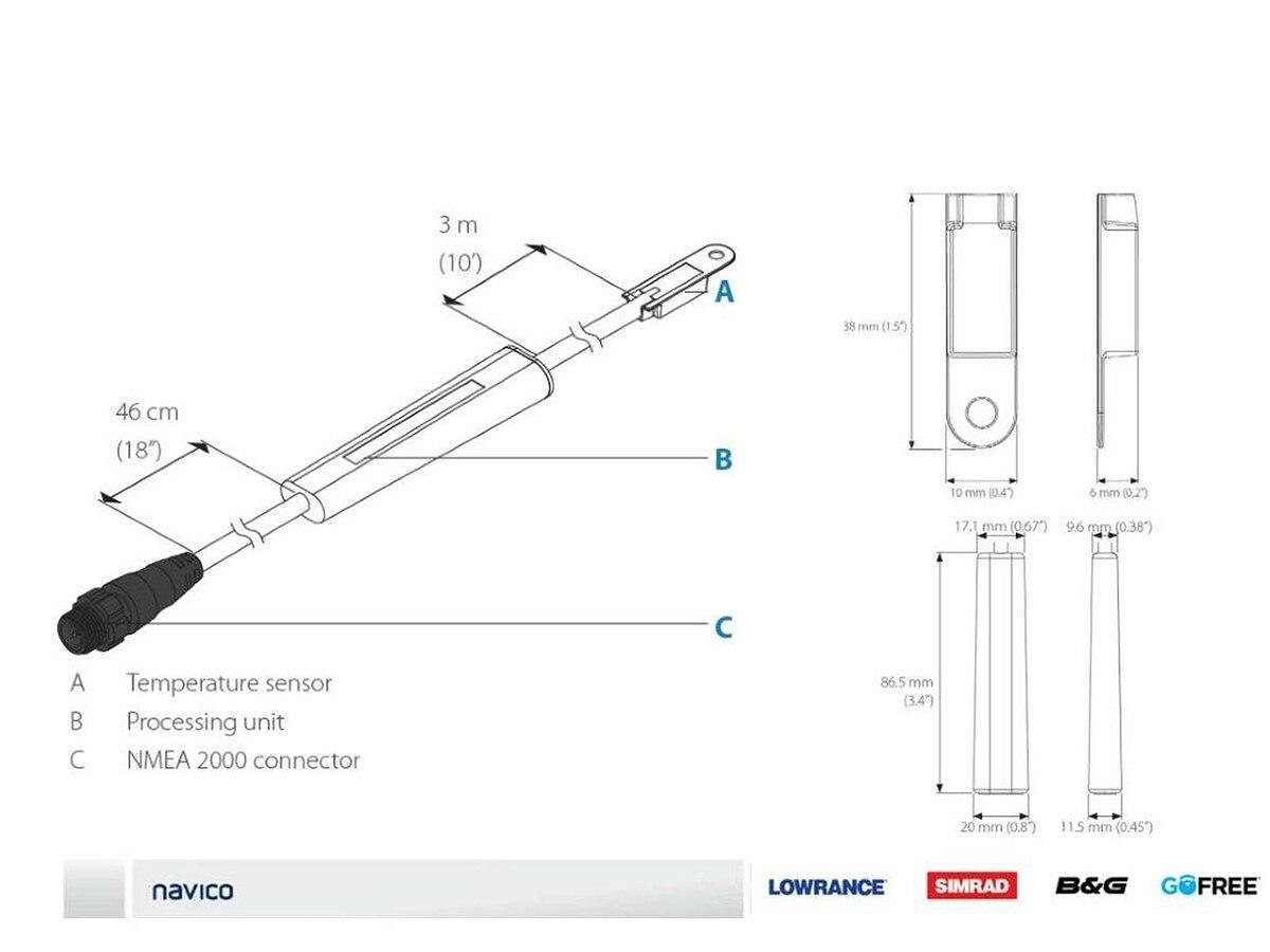Lowrance Temperature Sensor NMEA 2000