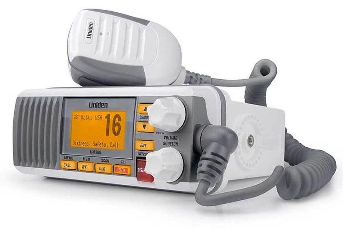 Uniden UM385 White VHF Class D DSC 25 Watt