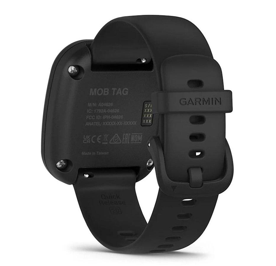 Garmin MOB Tag with Black Quick Release Band