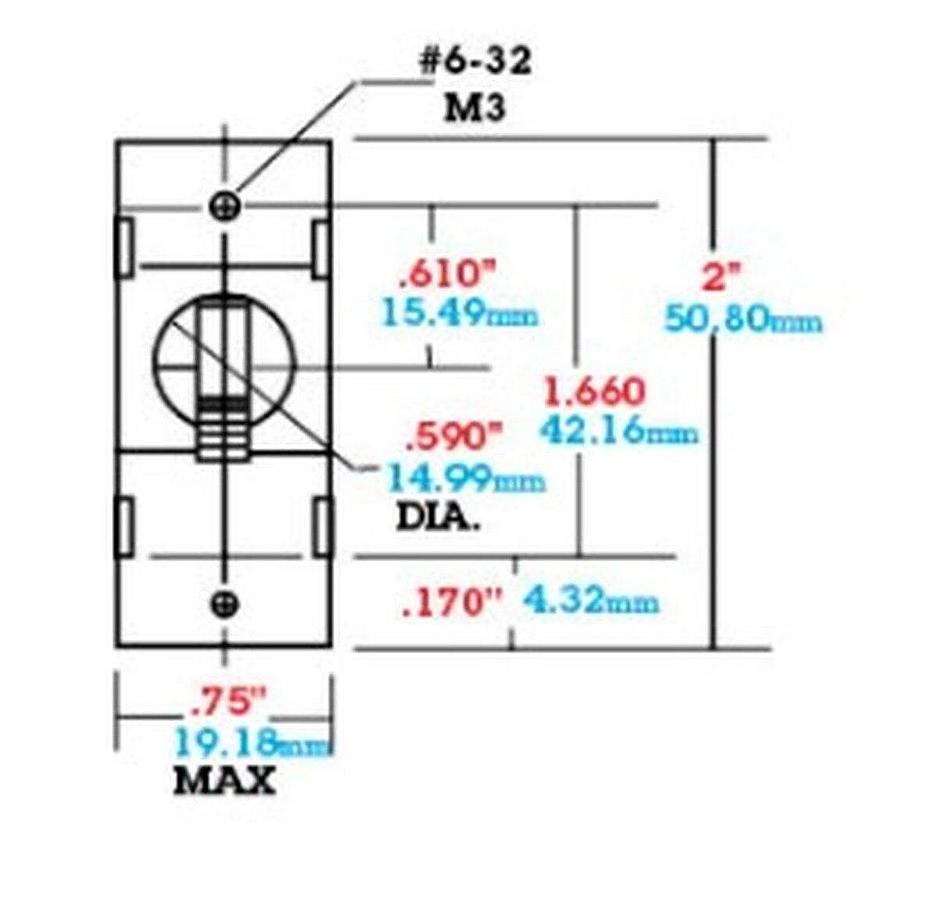 Newmar 5ASB Single Pole Breaker W/ Black Throw
