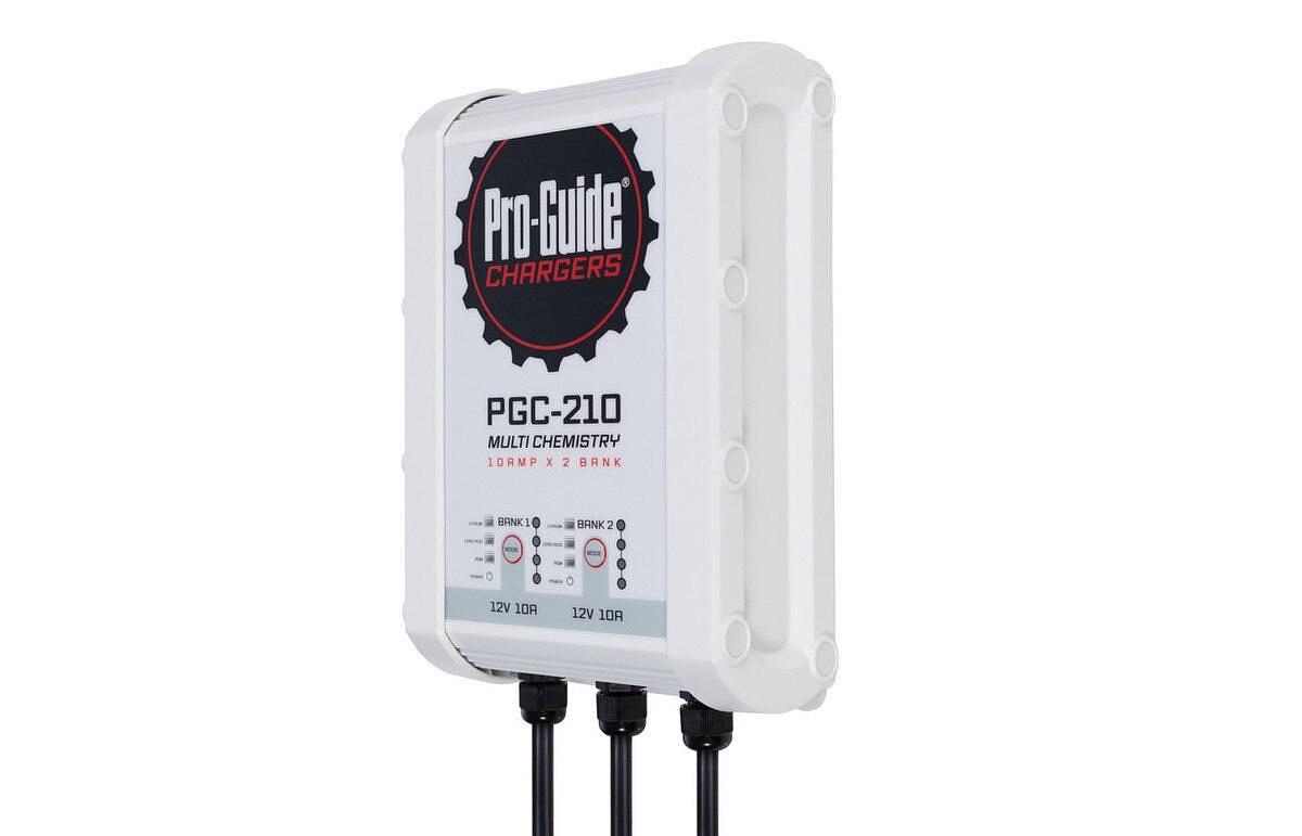 Pro-Guide PGC-210 2-Bank 12V 10A Lead Acid/LiFePO4 On Board Charger, IP68