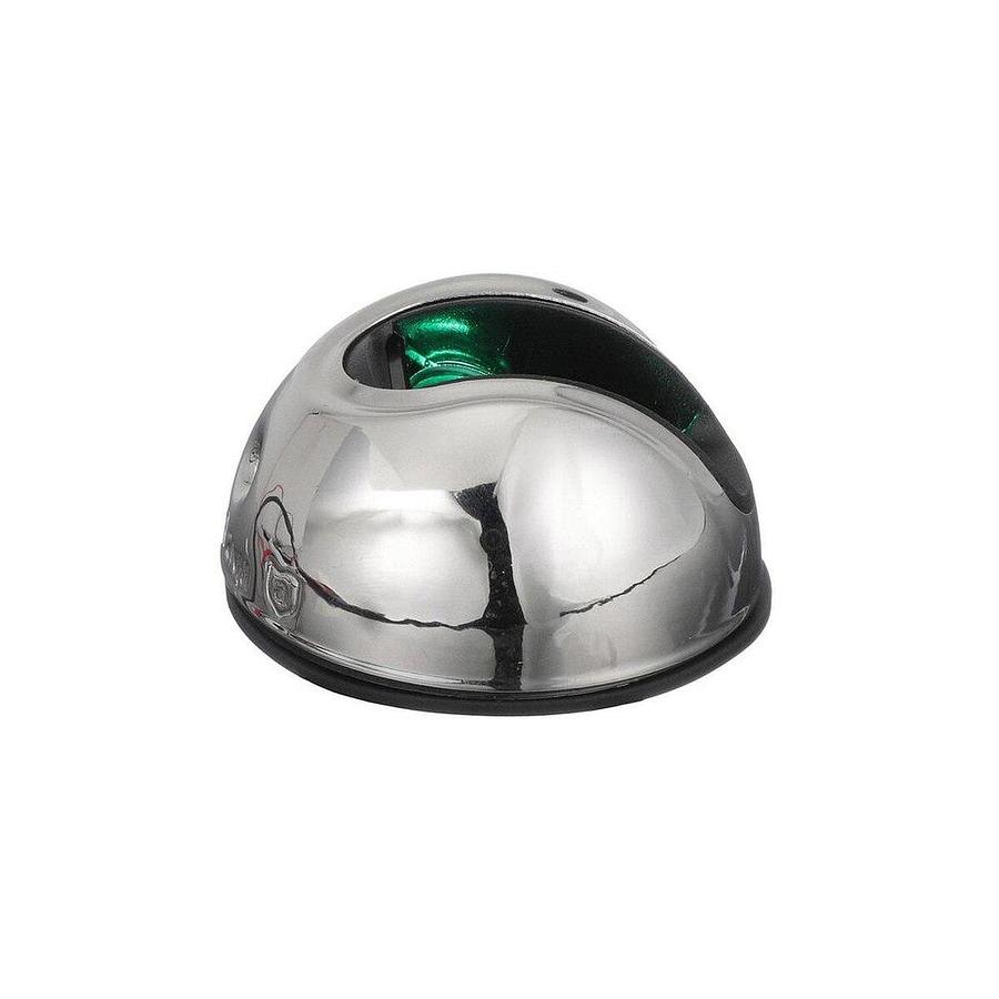 Attwood LightArmor Round LED Navigation Light 2NM Stainless Steel Green
